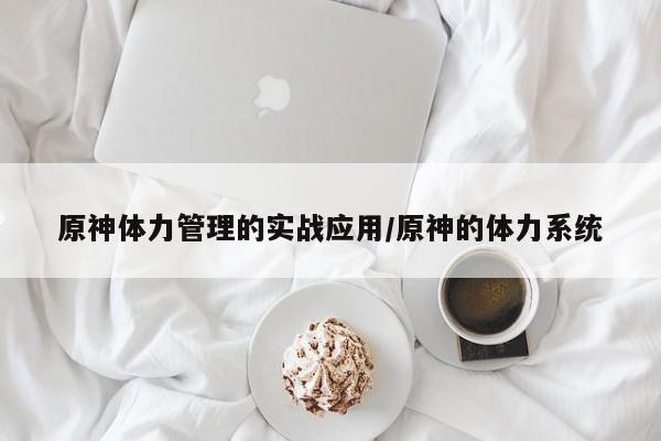 原神体力管理的实战应用/原神的体力系统